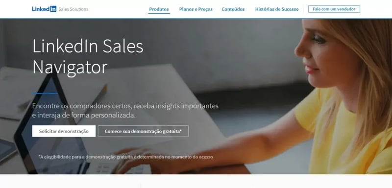 ferramenta de prospecção gratuita LinkedIn Sales Navigator