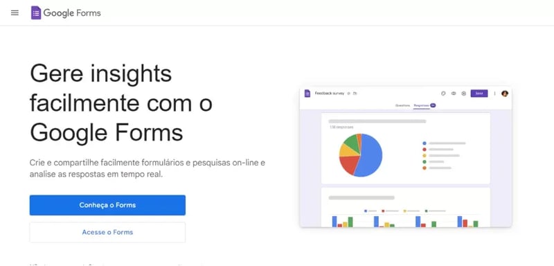 ferramenta de prospecção gratuita Google Forms