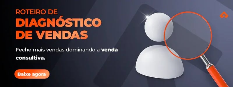 Banner para download de material roteiro de diagnóstico de vendas