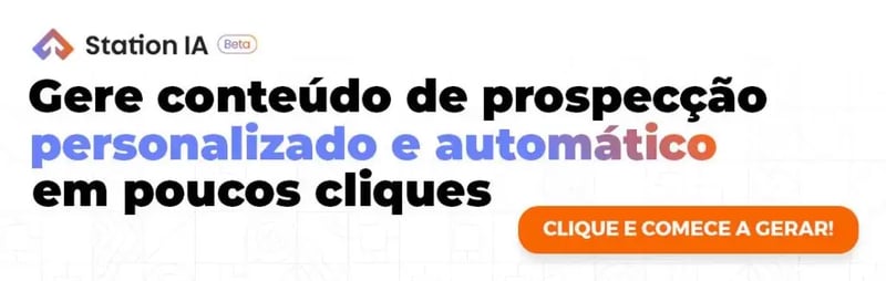 Banner que direciona para o Station AI, ferramenta de vendas e de inteligência artificial generativa criada pela Growth Machine para automatizar a criação de roteiros e scripts de vendas.