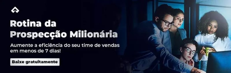 Banner que direciona para uma planilha que auxilia no planejamento da rotina de prospecção de clientes.